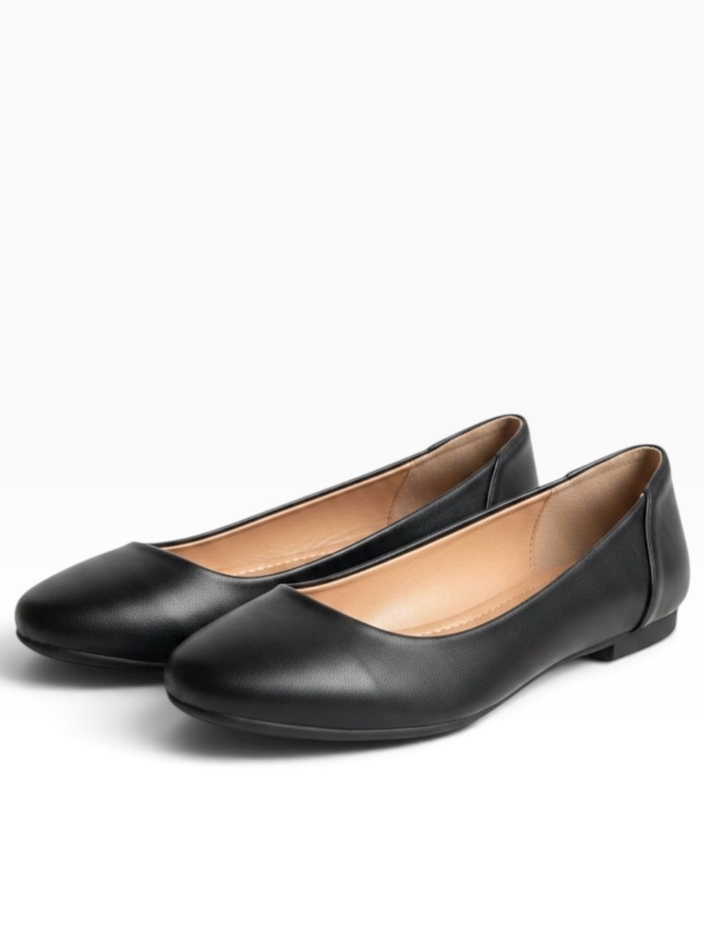 Journee Collection Kavn Black Ballet Flat 8.5 Wide
